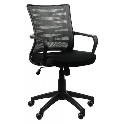 KB-2022 Low Back Chair - Black/Black (Mesh)