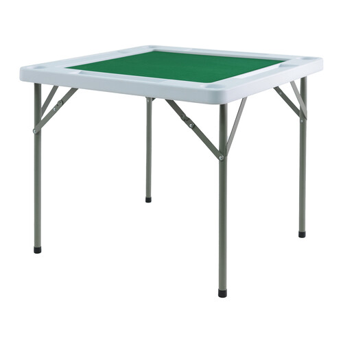 MJT-3535 3FT SQUARE HDPE FOLDING MAGUE TABLE WITH METAL LEG