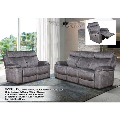 193 (R+2S+3S) Fabric Sofa