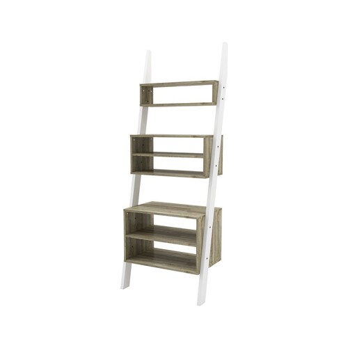 BC-6540-0K GALAHID BOOK RACK - OAK+ WHITE 