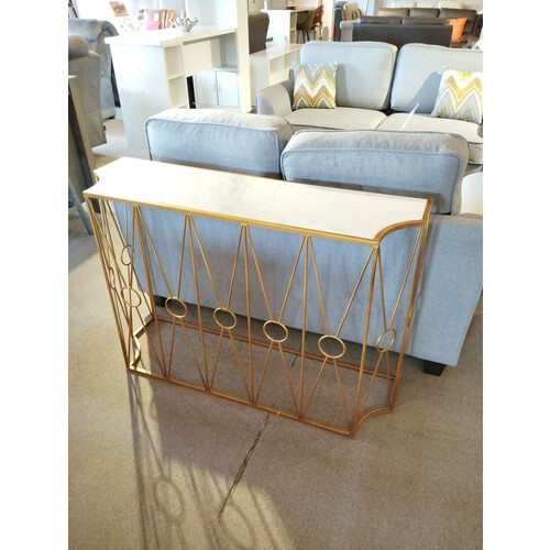 A54000020 CONSOLE TABLE-CONSOLE TABLE (GOLDEN)