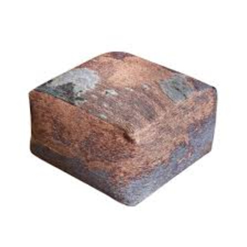 Auray Rust Pouf