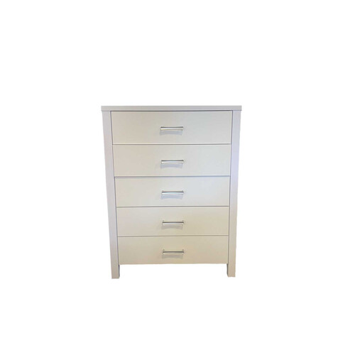 CD-0705-WH 5 Chest of Drawer (K/D)