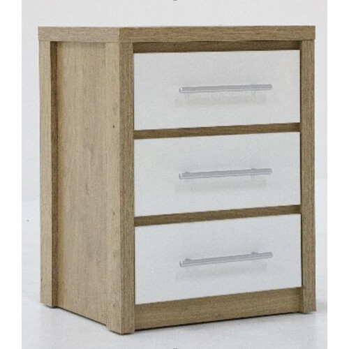 CH-4703HG-OK 3 Drawer Chest With High Gloss White