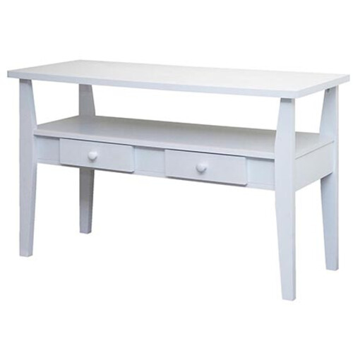 CT-1245-WH Console Table With 2 Drawers - White