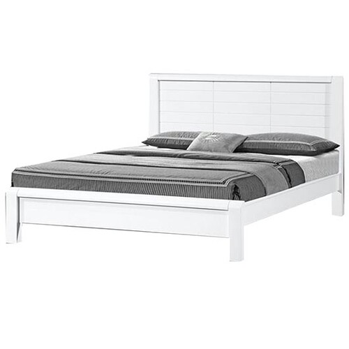 DB-5229K-BWH 6ft Wooden Bed with IS-K 6ft Iron Super Base 