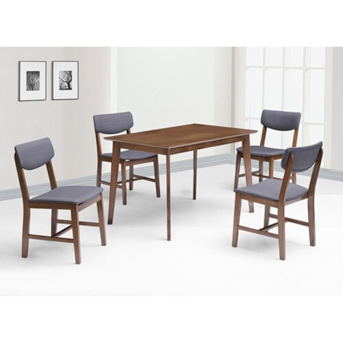DS-477F-WN Dining Table + 4 Starter Chairs
