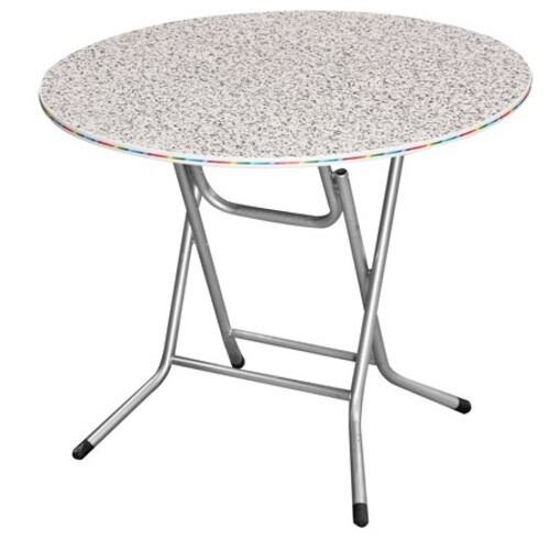 FT-3X3R-MB 3X3 ROUND BOARD TABLE WITH FOLDING LEG
