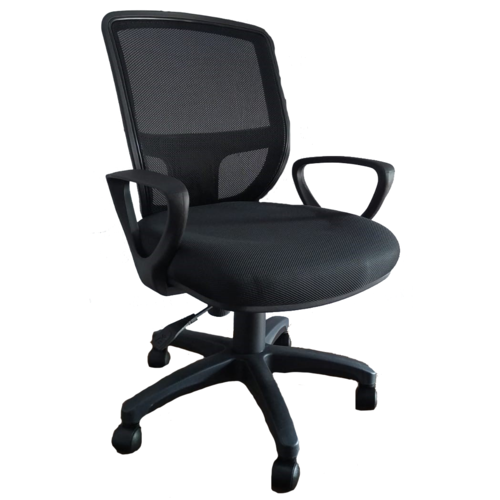 KB-2011 Medium Back Chair - Black 