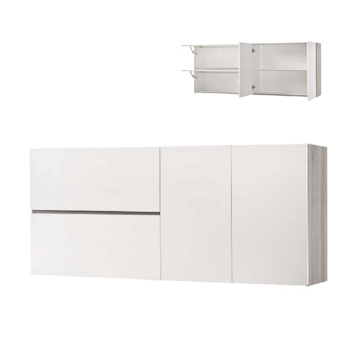 KC-W6020HG-GYO 6ft Kitchen Cabinet (Wall Unit) With High Gloss White