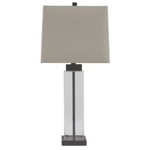 L431374W5 Glass Table Lamp - Alvaro;Clear/Bronze Finish 