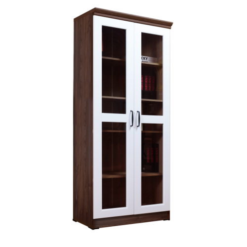 LHS2696109M BOOK CABINET-WALNUT MALOUF