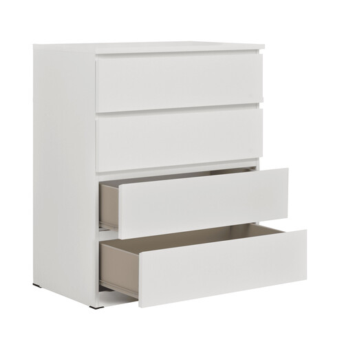 LILY 4 DRAWER CHEST-WHITE