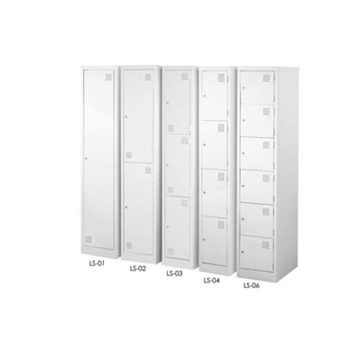 LS-04 METAL CABINET-SINGLE COLUMN 4 COMPARTMENTS 