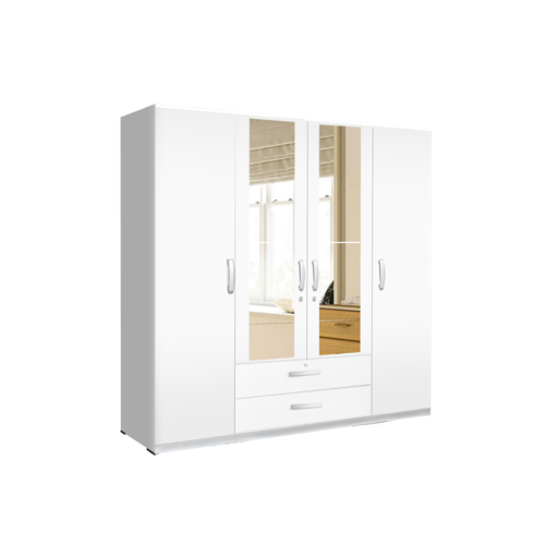 ORC 4 DOOR WARDROBE-M WHITE