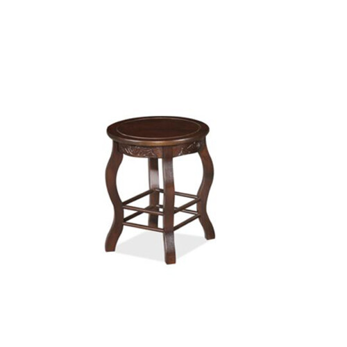 RS-433W-WG ROUND STOOL WITH WOODEN SEAT