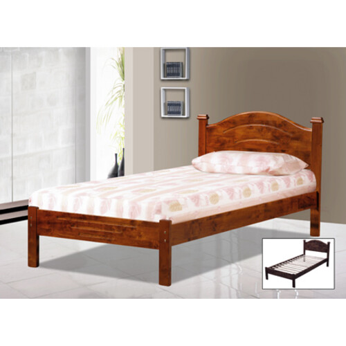 SB-5251/42-WG 3.5ft Wooden Single Bed W/14Pcs Slat Base