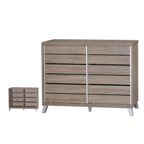 SC-284-SO Sliding Doors Shoe Cabinet 