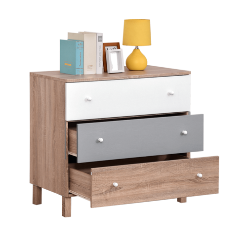 SCSD-3D CHEST DRAWER-SONOMA OAK LIGHT