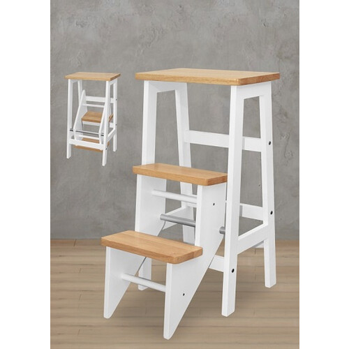 SE-03-NWH STEP CHAIR - NATURAL WHITE 