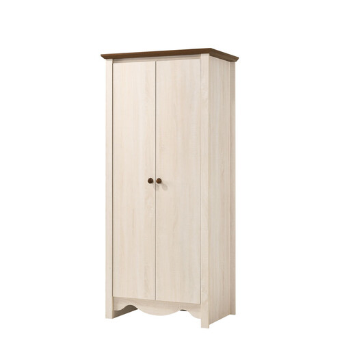 WD-2144-WWN Victoria 2 Doors Wardrobe 