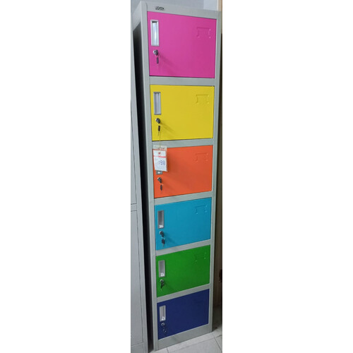 WLS-06 6 Doors Compartment Locker - Colourful 