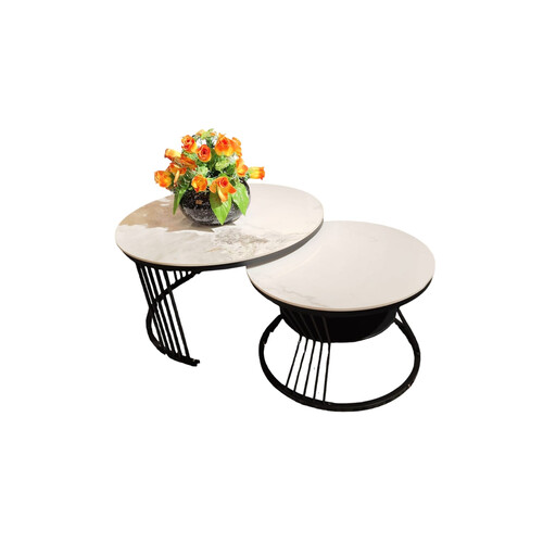YY-661B COFFEE TABLE, BLCK FRAME