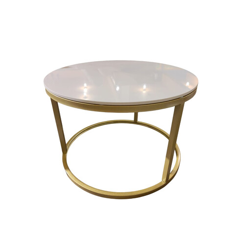 YY 60X40CCM END TABLE-GOLD